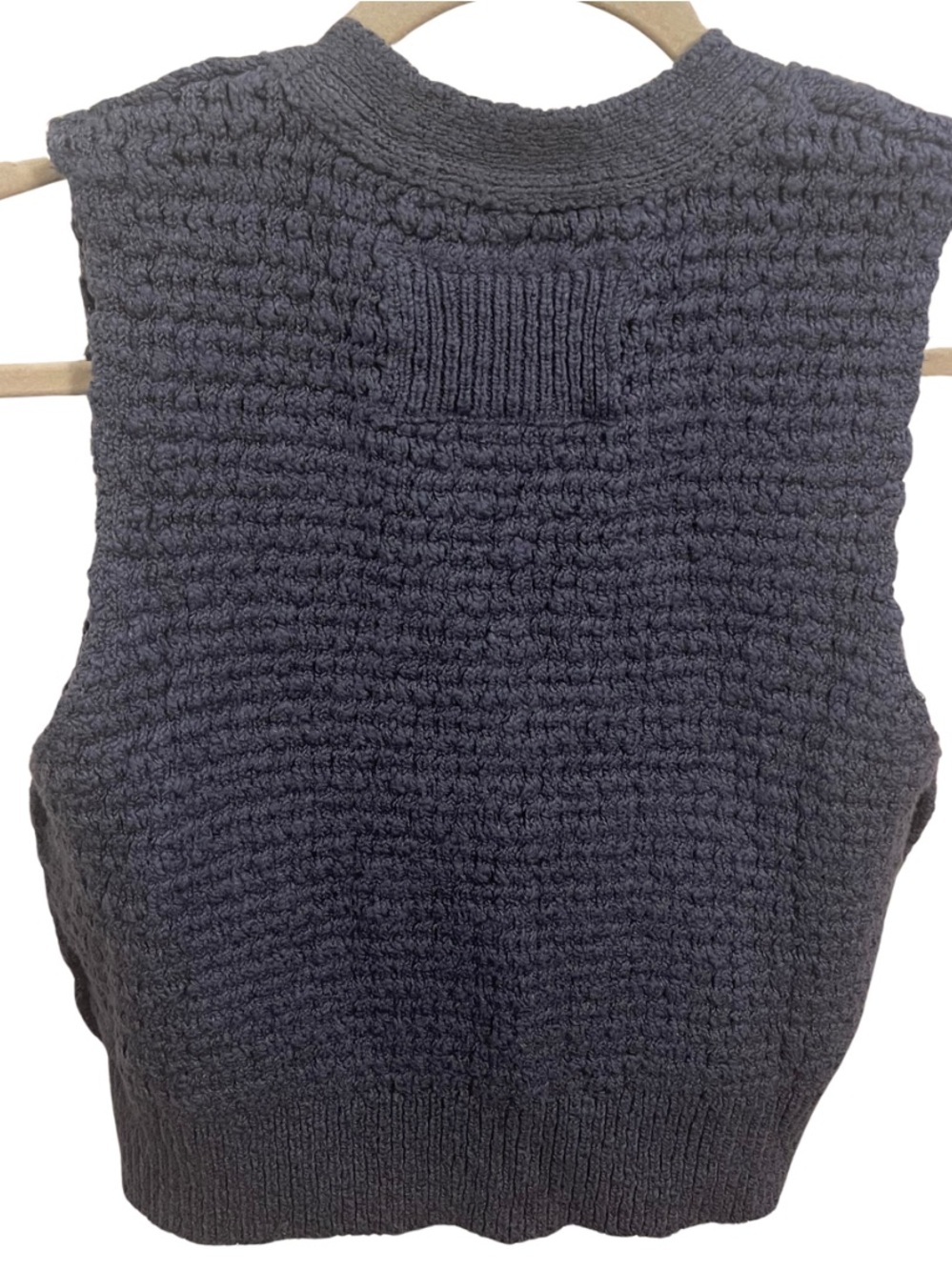 Free People We The Free Ava Knit Vest in Vintage Indigo - Picture 8 of 13